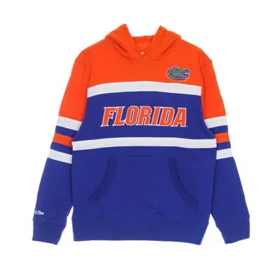 Mitchell & Ness Men's Hoodie Ncaa Head Coach Hoodie Flogat In Royal/orange