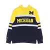 Mitchell & Ness Men's Hoodie Ncaa Head Coach Hoodie Msuspa Navy/yellow In Navy/yellow