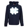 Mitchell & Ness Men's Hoodie Ncaa Large Logo Hoodie Unchee Navy In Navy