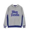 Mitchell & Ness Men's Hoodie Ncaa Pinnacle Heavyweight Fleece Hoodie Dukdev Royal/grey In Royal/grey
