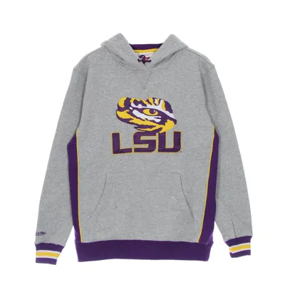 Mitchell & Ness Men's Hoodie Ncaa Pinnacle Heavyweight Fleece Hoodie Loutig Purple/yellow
