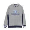 Mitchell & Ness Men's Hoodie Ncaa Pinnacle Heavyweight Fleece Hoodie Unchee Navy/light Blue In Navy/light Blue