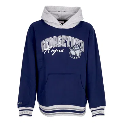 Mitchell & Ness Men's Hoodie Ncaa Premium Fleece Vintage Logo Hoodie Geohoy Navy