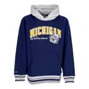 Mitchell & Ness Men's Hoodie Ncaa Premium Vintage Logo Fleece Hoodie Micwol Navy In Navy