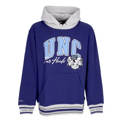 Mitchell & Ness Men's Hoodie Ncaa Premium Vintage Logo Fleece Hoodie Unchee Navy