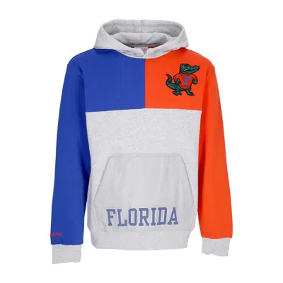 Mitchell & Ness Men's Hoodie Ncaa Tie Breaker Fleece Hoodie Flogat In Grey Heather/royal