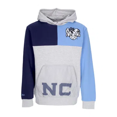 Mitchell & Ness Men's Hoodie Ncaa Tie Breaker Fleece Hoodie Unchee In Grey Heather/navy