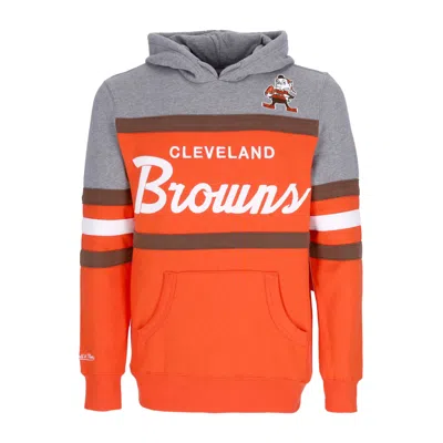 Mitchell & Ness Men's Hoodie Nfl Headcoach Hoodie Clebro Orange