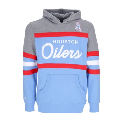 Mitchell & Ness Men's Hoodie Nfl Headcoach Hoodie Houoil Light Blue