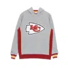 Mitchell & Ness Men's Hoodie Nfl Pinnacle Heavyweight Fleece Hoodie Kanchi In Grey Heather/original Team Colors