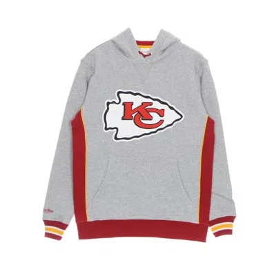 Mitchell & Ness Men's Hoodie Nfl Pinnacle Heavyweight Fleece Hoodie Kanchi In Grey Heather/original Team Colors