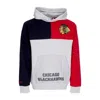 Mitchell & Ness Men's Hoodie Nhl Tie Breaker Fleece Hoodie Chibla In Grey Heather/black