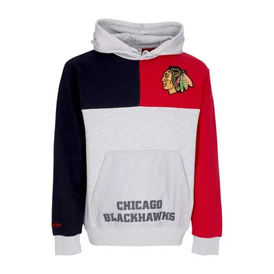Mitchell & Ness Men's Hoodie Nhl Tie Breaker Fleece Hoodie Chibla In Grey Heather/black