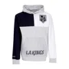 Mitchell & Ness Men's Hoodie Nhl Tie Breaker Fleece Hoodie Loskin In Grey Heather/black