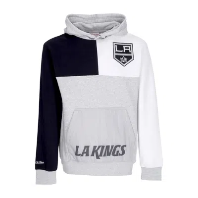Mitchell & Ness Men's Hoodie Nhl Tie Breaker Fleece Hoodie Loskin In Grey Heather/black