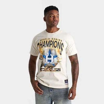 Mitchell & Ness Men's Houston Astros Mlb Boom Graphic T-shirt In Yellow