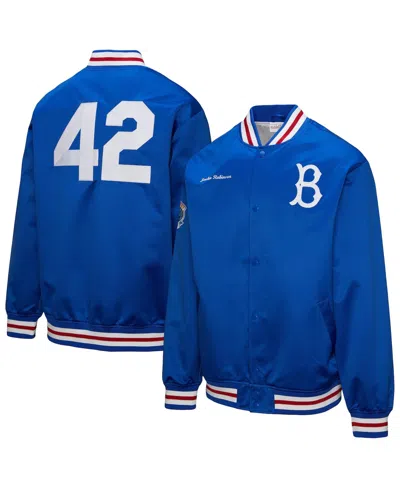 Mitchell & Ness Jackie Robinson Royal Brooklyn Dodgers Legends Collection Vintage Satin Full-snap Ja