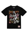 Mitchell & Ness Men's Joe Montana Black San Francisco 49ers Chalked Up Player Graphic T-shirt In Black