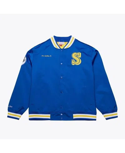 Mitchell & Ness Ken Griffey Jr. Royal Seattle Mariners Legends Collection Lightweight Satin Full-sna In Blue