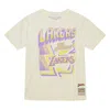 Mitchell & Ness Men's La Lakers T-shirt In Cream In White