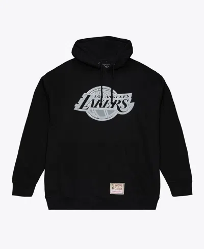 Mitchell & Ness Men's Los Angeles Lakers Chrome Graphic Hoodie In Black
