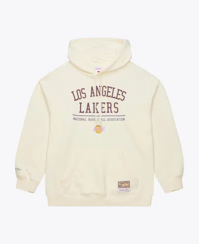 Mitchell & Ness Men's Los Angeles Lakers Walk-off Fleece Pullover Graphic Hoodie In Gold
