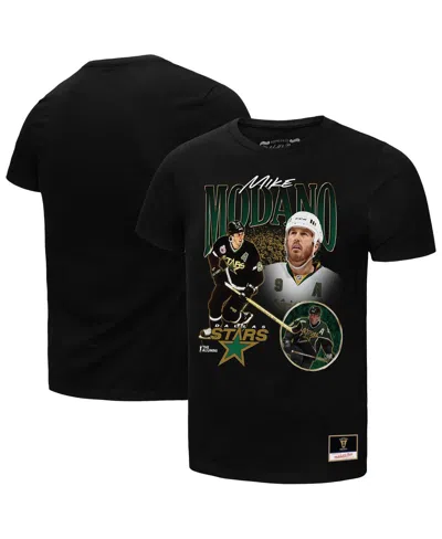 Mitchell & Ness Mike Modano Black Dallas Stars Player Collage Name & Number T-shirt