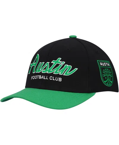 Mitchell & Ness Men's  Black Austin Fc Team Script 2.0 Stretch Snapback Hat