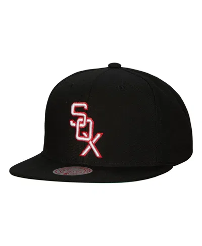 Mitchell & Ness Men's  Black Chicago White Sox Cooperstown Collection Evergreen Snapback Hat