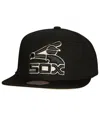 Mitchell & Ness Men's  Black Chicago White Sox Cooperstown Collection True Classics Snapback Hat In Black