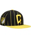 Mitchell & Ness Men's  Black Columbus Crew Team Pin Snapback Hat In Black