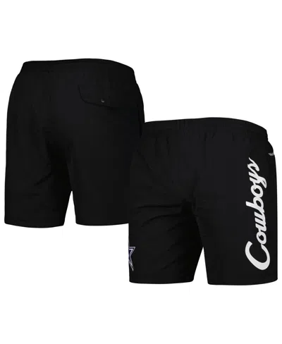 Mitchell & Ness Men's  Black Dallas Cowboys Team Essentials Nylon Shorts
