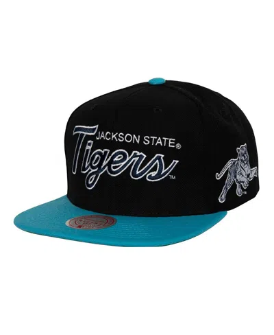 Mitchell & Ness Men's  Black Jackson State Tigers Team Script 2.0 Snapback Hat