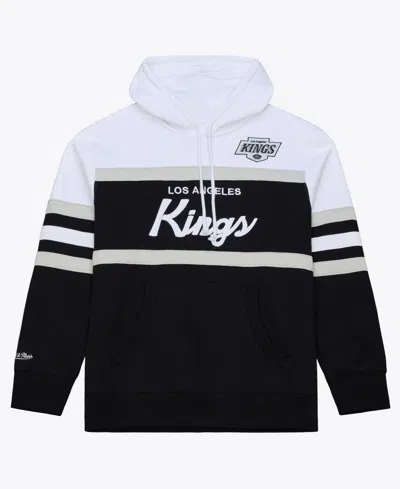 Mitchell & Ness Men's  Black Los Angeles Kings Head Coach Hoodie In Multi