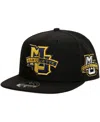 Mitchell & Ness Men's  Black Marquette Golden Eagles Lifestyle Fitted Hat In Black