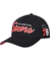 Mitchell & Ness Men's  Black Philadelphia 76ers Mvp Team Script 2.0 Stretch-snapback Hat In Black