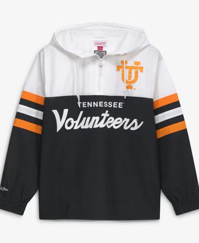 Mitchell & Ness Men's  Black Tennessee Volunteers Head Coach Lightweight Anorak Half-zip Windbreaker