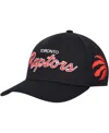 Mitchell & Ness Men's  Black Toronto Raptors Mvp Team Script 2.0 Stretch Snapback Hat In Black