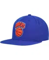 Mitchell & Ness Men's  Blue New York Knicks Hardwood Classics Mvp Team Ground 2.0 Fitted Hat In Blue
