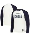 Mitchell & Ness Men's  Cream Seattle Kraken Legendary Slub Vintage-like Raglan Long Sleeve T-shirt In Cream
