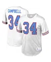 Mitchell & Ness Men's  Earl Campbell White Houston Oilers Retired Player Name And Number Mesh Top In White