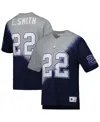 Mitchell & Ness Emmitt Smith Navy/gray Dallas Cowboys Retired Player Name & Number Diagonal Tie-dye In Navy,gray