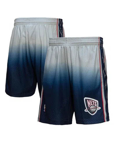Mitchell & Ness Men's  Gray, Blue New Jersey Nets 2006/07 Hardwood Classics Fadeaway Reload 3.0 Swing In Gray,blue