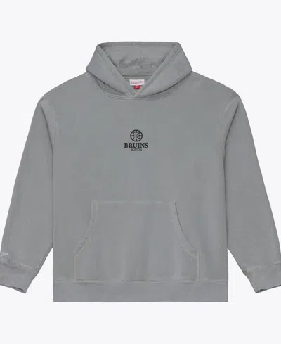 Mitchell & Ness Men's  Gray Boston Bruins Core Essentials Hoodie
