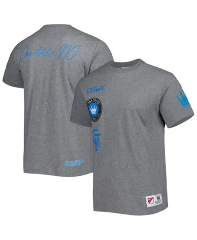 Mitchell & Ness Men's  Gray Charlotte Fc City T-shirt