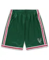Mitchell & Ness Men's Milwaukee Bucks Swingman Shorts In Green