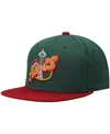 Mitchell & Ness Men's  Green, Red Seattle Supersonics Hardwood Classics Team Two-tone 2.0 Snapback Ha In Green,red
