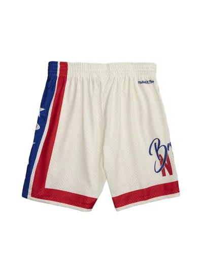 Pre-owned Mitchell & Ness Men's  Joey Bada$$ X Brooklyn Nets Swingman Shorts In White