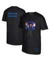 Mitchell & Ness Men's  Kareem Abdul-jabbar Black Social Justice Warrior Drop Knowledge T-shirt In Black