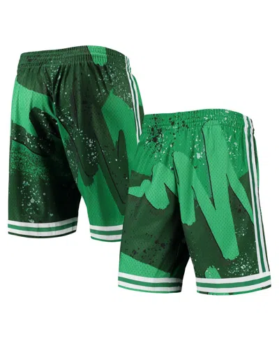 Mitchell & Ness Men's  Kelly Green Boston Celtics Hardwood Classics 1985 Hyper Hoops Swingman Shorts